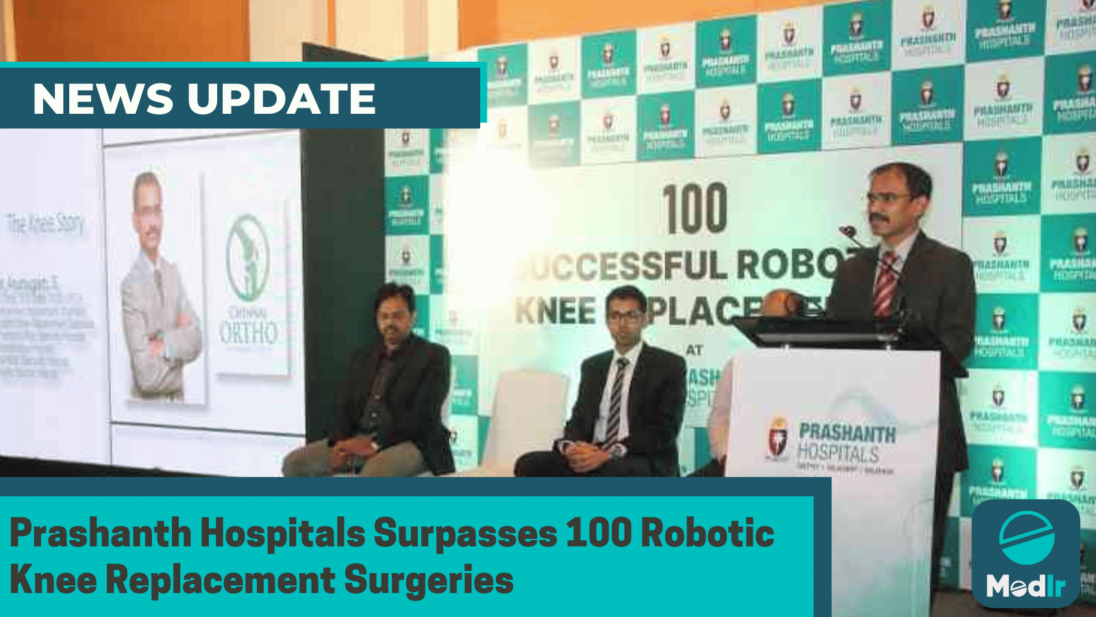 Prashanth Hospitals Surpasses 100 Robotic Knee Replacement Surgeries