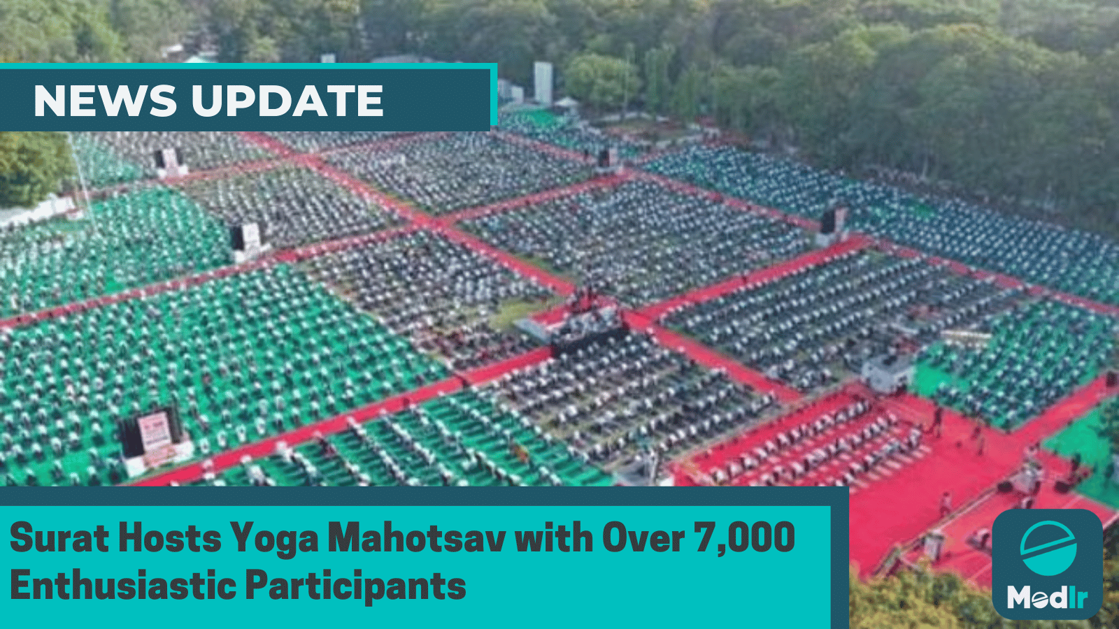 Surat Hosts Yoga Mahotsav with Over 7,000 Enthusiastic Participants