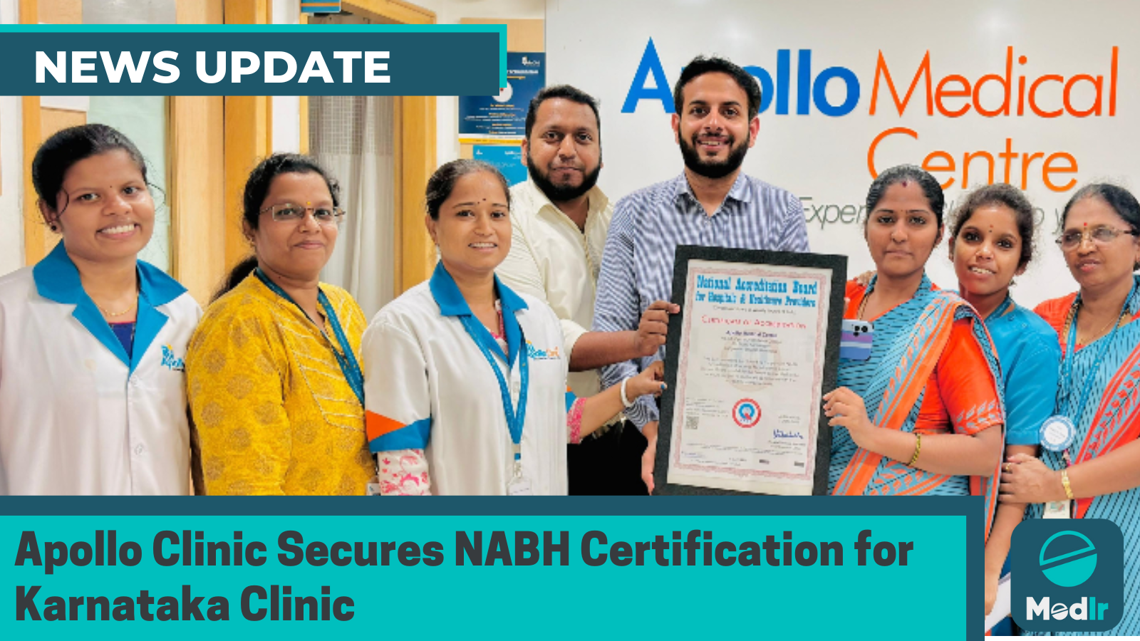 Apollo Clinic Secures NABH Certification for Karnataka Clinic