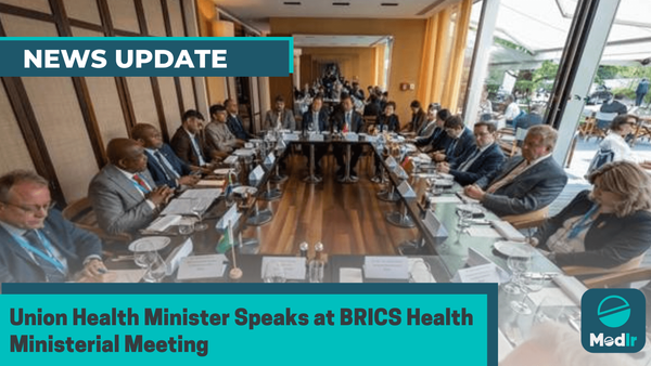 Union Health Minister Speaks at BRICS Health Ministerial Meeting