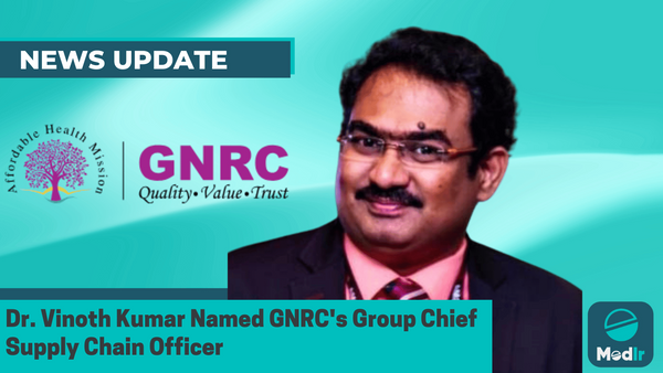 Dr. Vinoth Kumar Named GNRC's Group Chief Supply Chain Officer