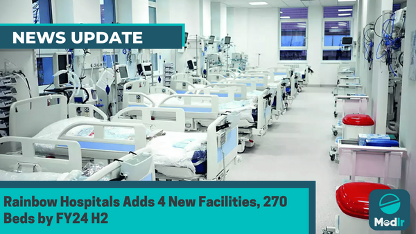 Rainbow Hospitals Adds 4 New Facilities, 270 Beds by FY24 H2