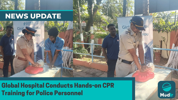 Global Hospital Conducts Hands-on CPR Training for Police Personnel