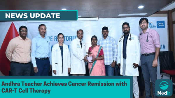 Andhra Teacher Achieves Cancer Remission with CAR-T Cell Therapy