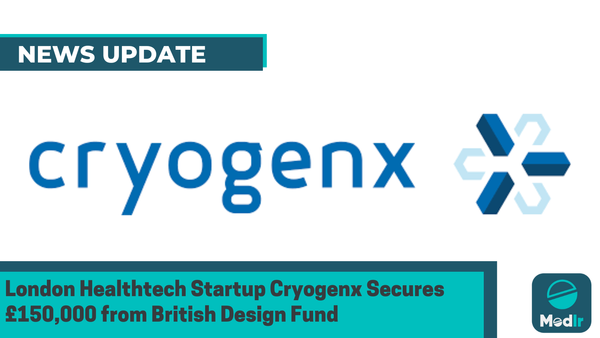 London Healthtech Startup Cryogenx Secures £150,000 from British Design Fund